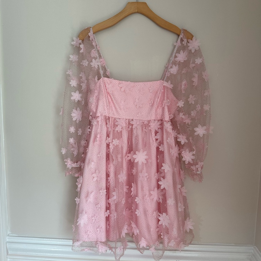 Pink Floral Dress - Picture 6 of 11